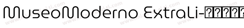 MuseoModerno ExtraLi字体转换